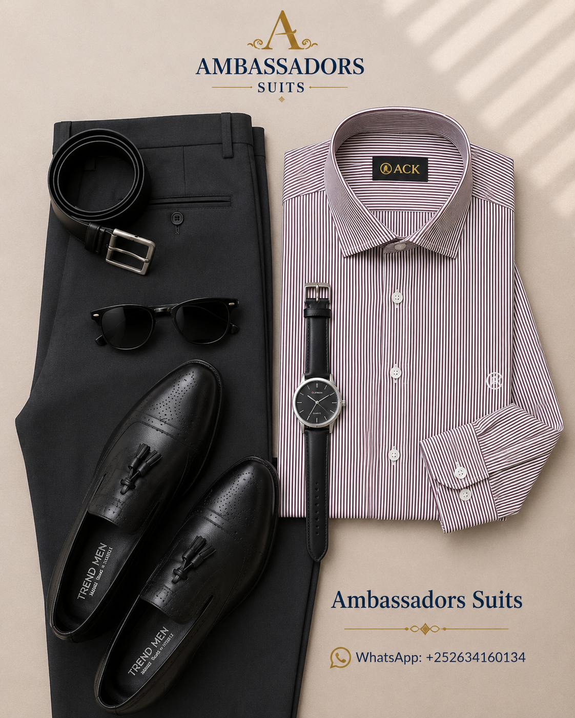 Ambassadors Complete Look 03 – Charcoal and Plum