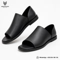 Black Open-Toe Dress Sandals – Ambassadors Suits